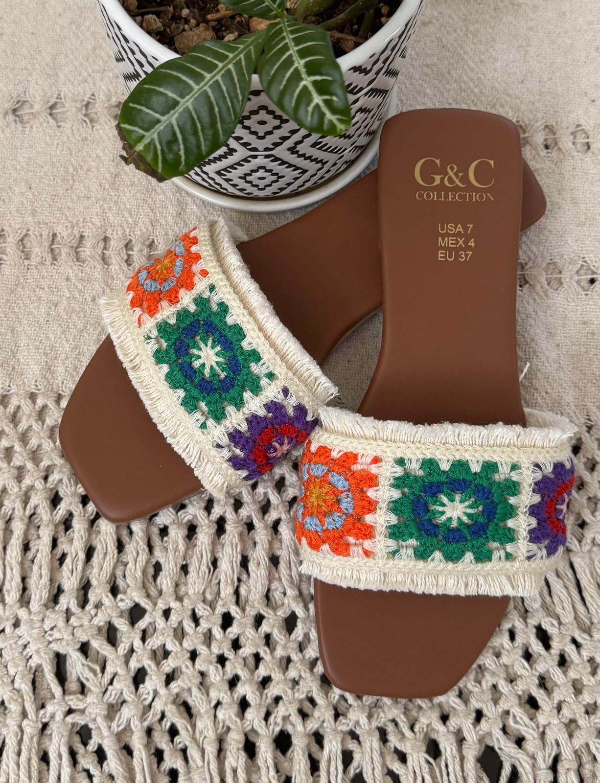 Sandalias crochét