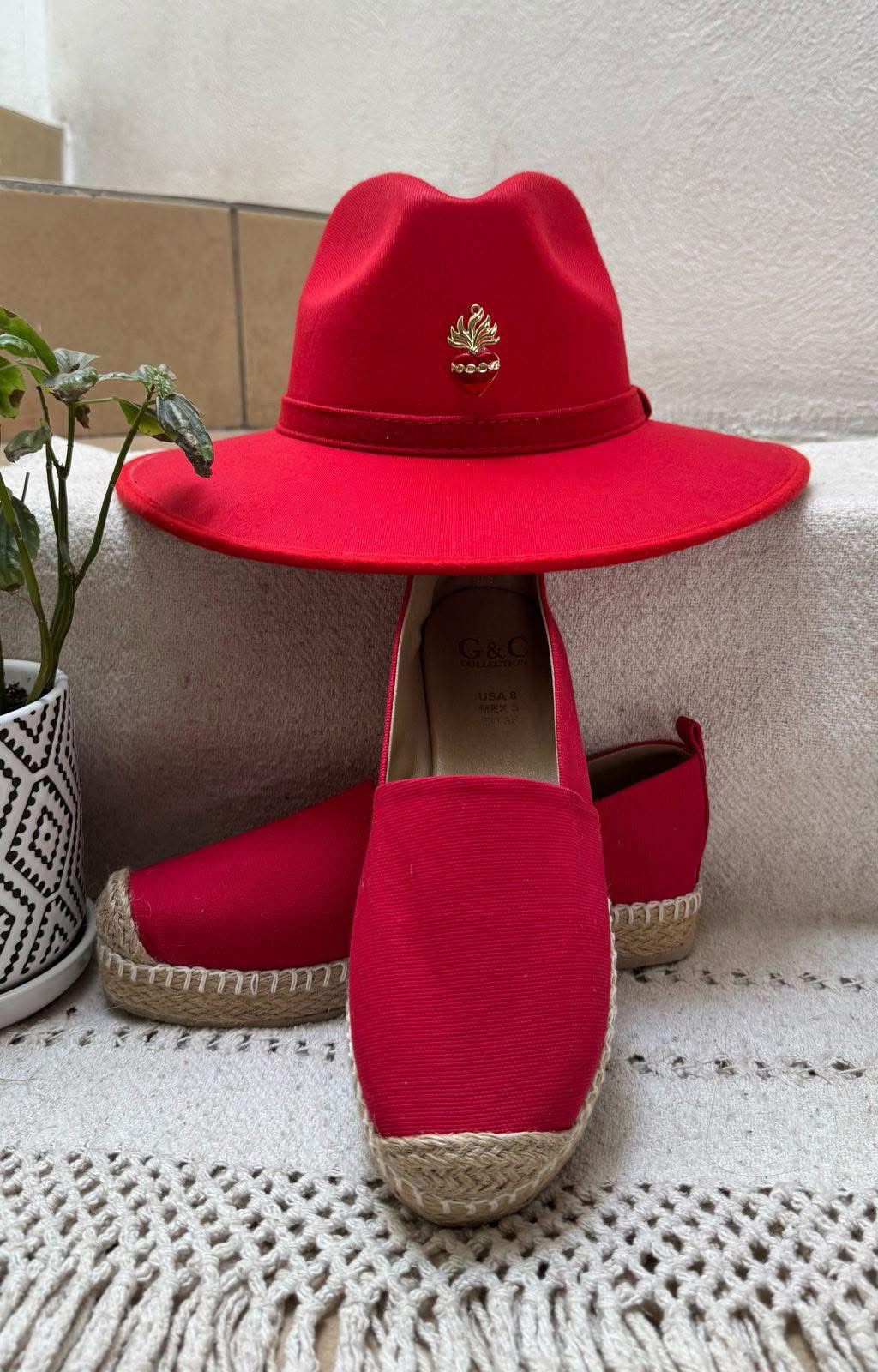 Sombrero rojo Corazon