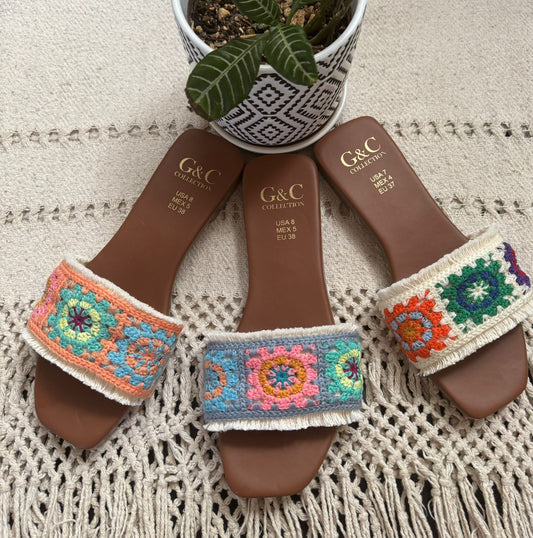 Sandalias crochét